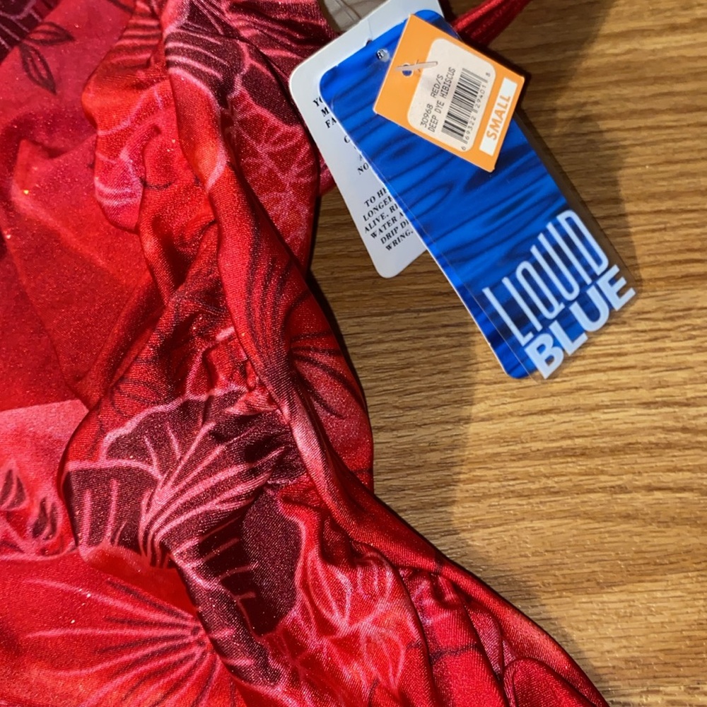 Liquid Blue Bathing Suit - Picture 3 of 7